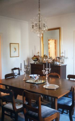 Dining room, looking northwest from front entrance